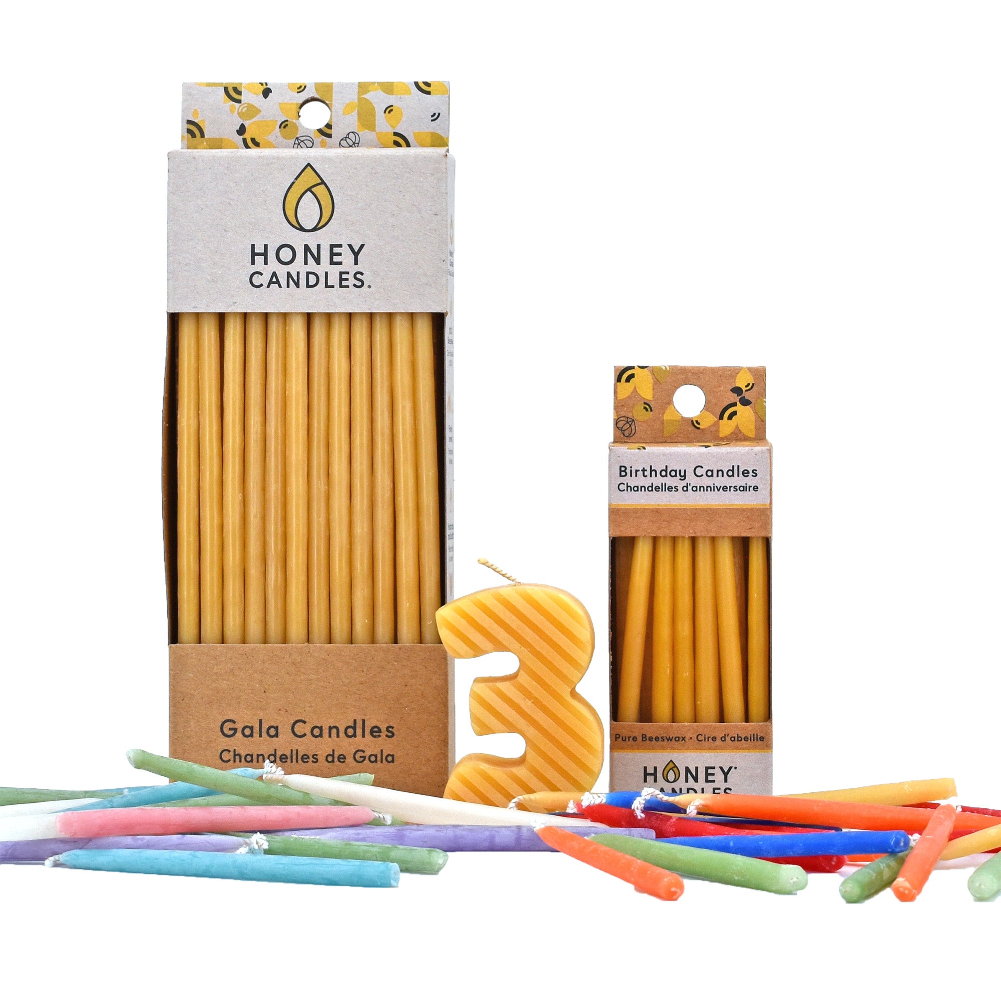 Party & Birthday Beeswax Candles Honey Candles USA