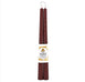 Pair of 12 Inch Dark Brown Beeswax Taper Candles