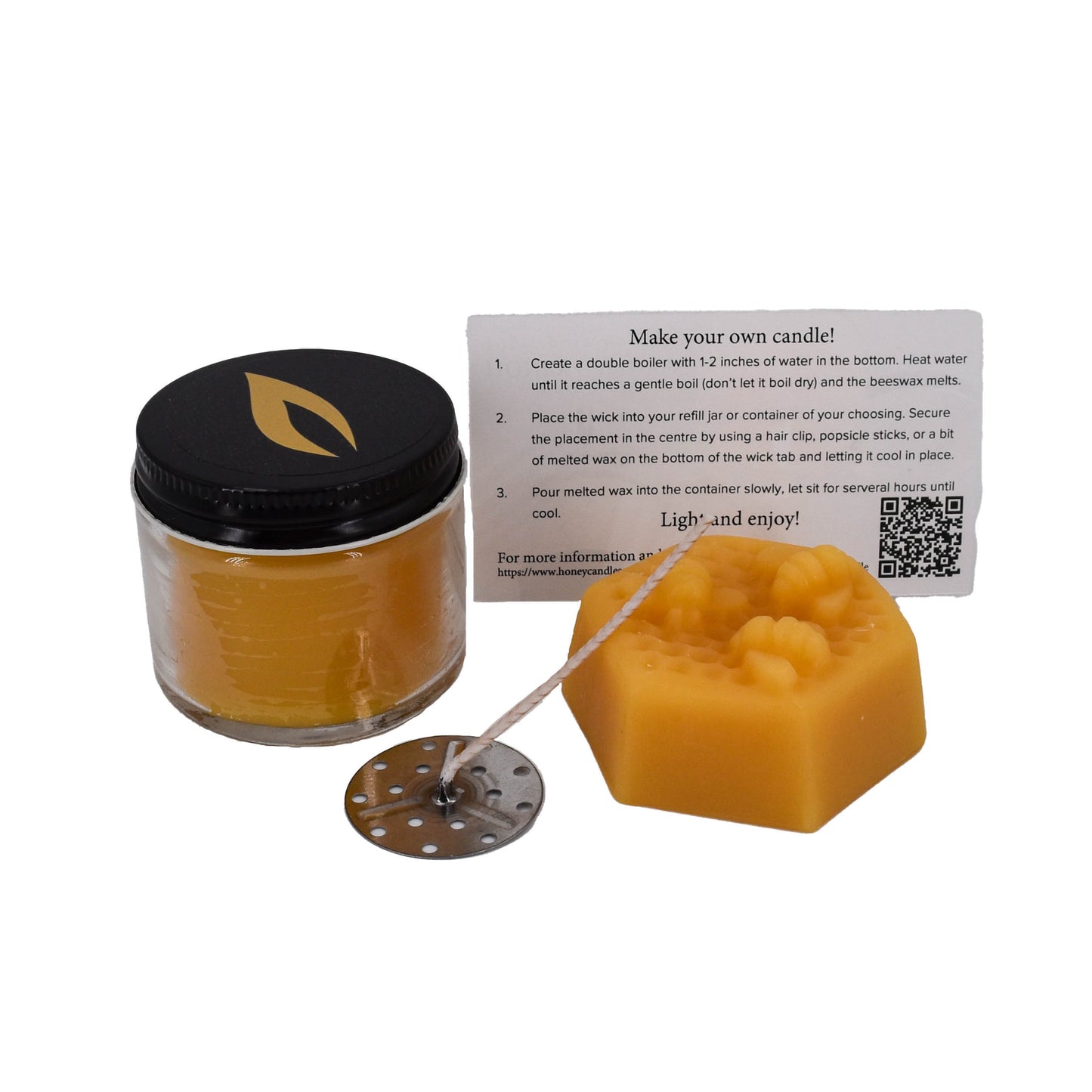 Natural Beeswax Jar Candle