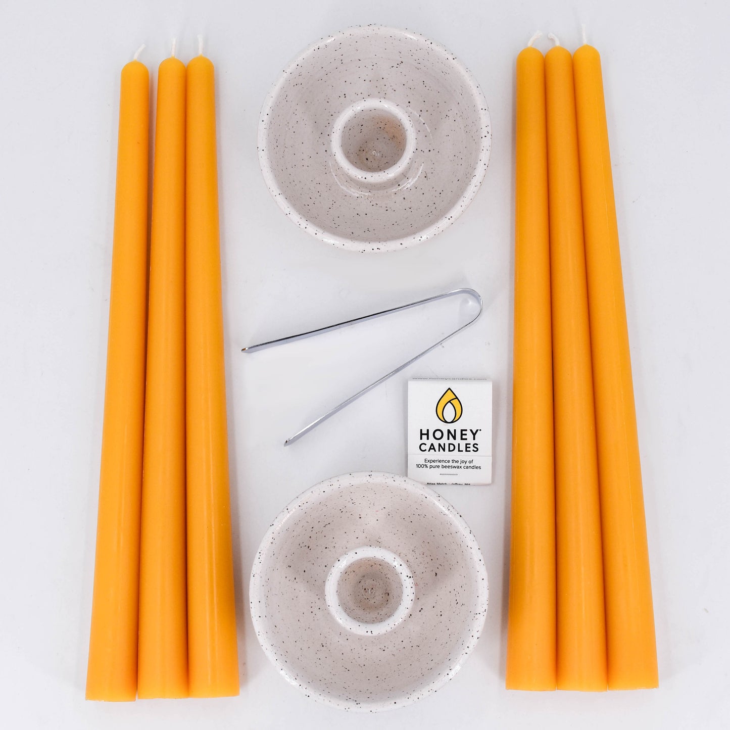 Eek Pottery X Honey Candles Candlestick Gift Set