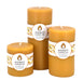 Round Natural Beeswax Pillar Candle