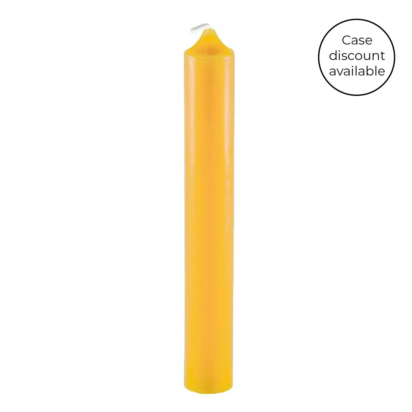 6 Inch Natural Beeswax Tube Candle