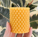 Natural Beeswax Beaded Pillar Candle