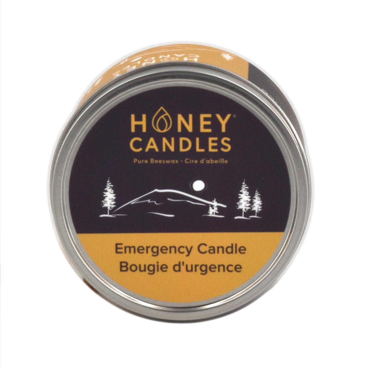 Natural Beeswax Emergency Candle Tin