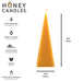 Natural Beeswax Pyramid Candle