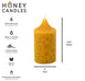 Natural Beeswax Flower Pillar