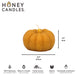 Small Natural Beeswax Pumpkin Candle