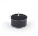 Black Beeswax Tealight Candle - Clear Cup