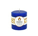 Round Blue Beeswax Pillar Candle