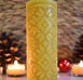 Natural Beeswax Wintermark Pillar