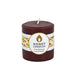 Round Dark Brown Beeswax Pillar Candle