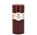 Round Dark Brown Beeswax Pillar Candle