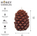 Brown Beeswax Ponderosa Pine Cone Candle