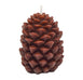 Brown Beeswax Ponderosa Pine Cone Candle