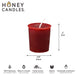 Burgundy Beeswax Votive Candle