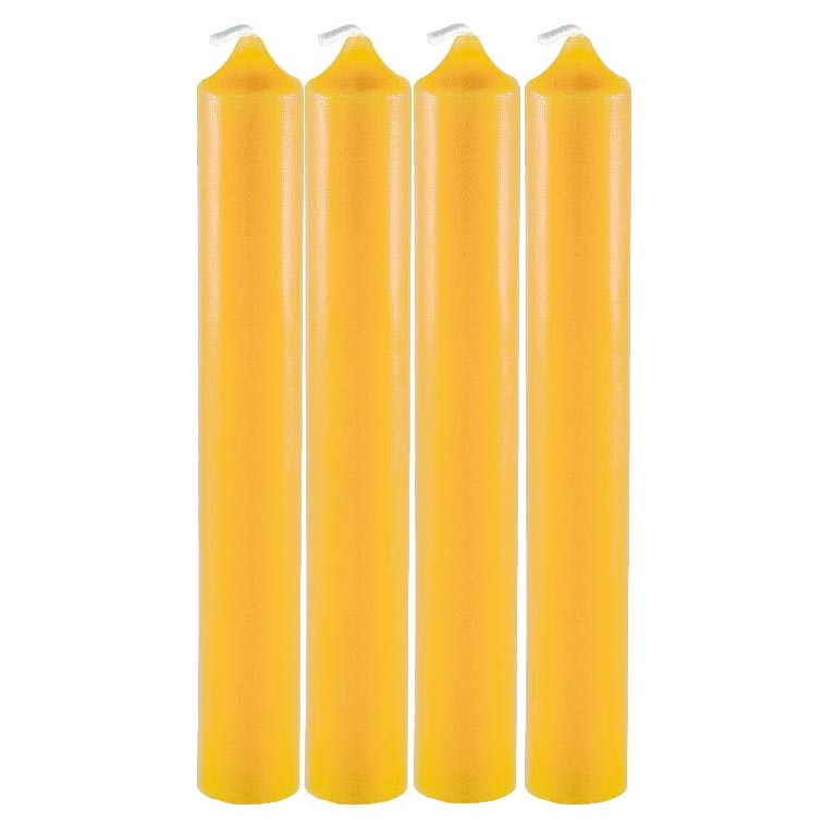 6 Inch Natural Beeswax Tube Candle