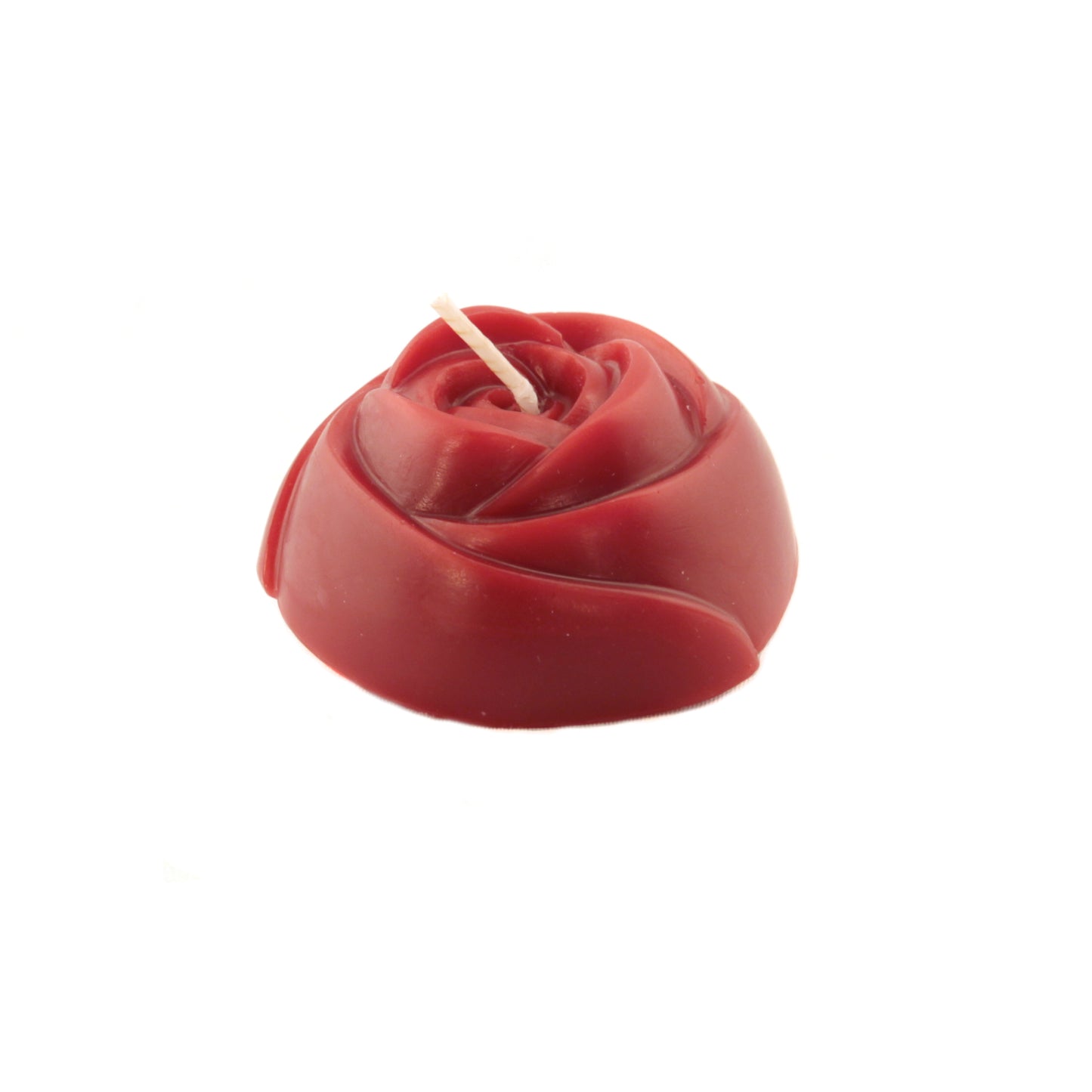 Burgundy Beeswax Rose Candle