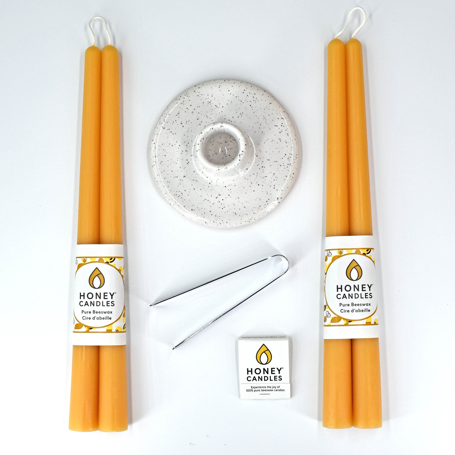 Eek Pottery X Honey Candles Candlestick Gift Set