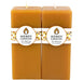 Square Natural Beeswax Pillar Candle