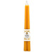 Pair of 12 Inch Natural Beeswax Taper Candles