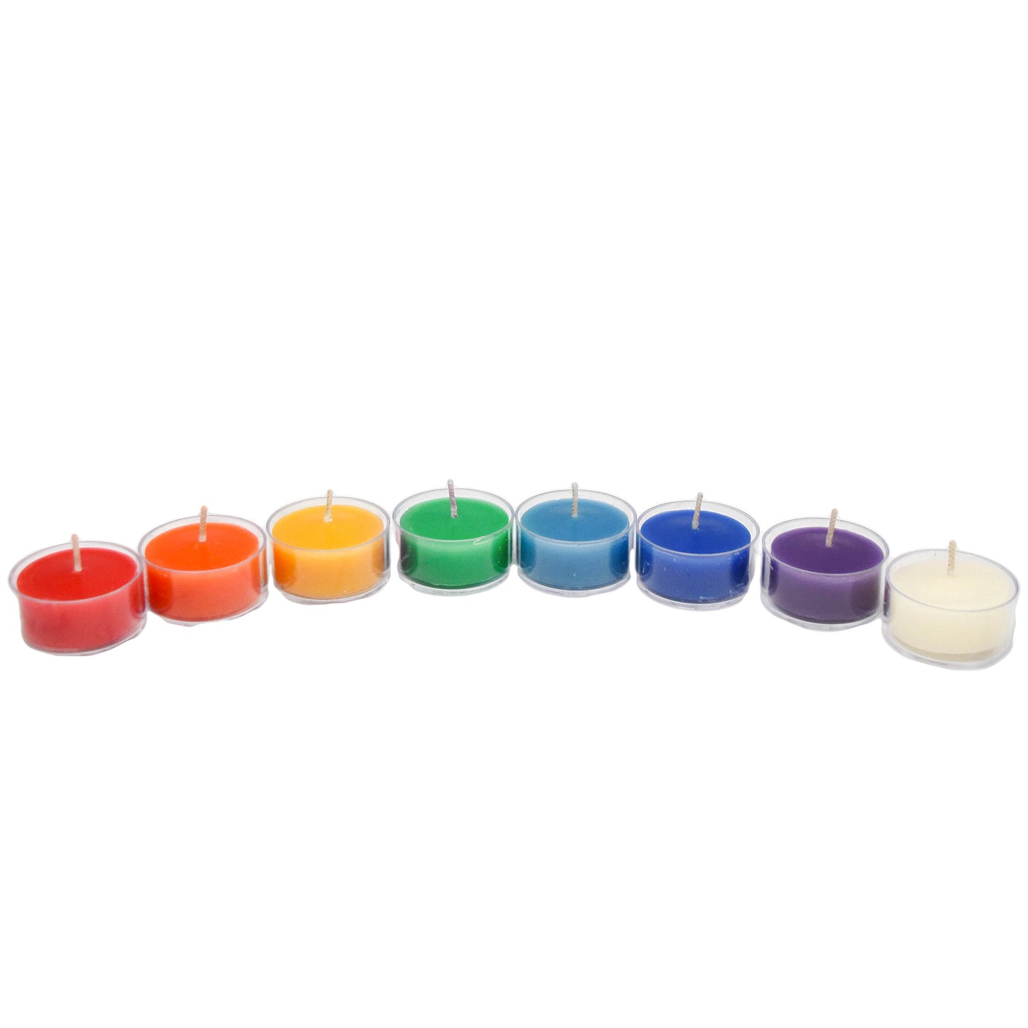 Roll of 8 Beeswax Chakra Tealight Candles