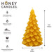 Natural Beeswax Yule Tree Candle