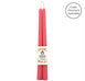 Pair of 12 Inch Paris Pink Beeswax Taper Candles