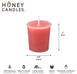 Paris Pink Beeswax Votive Candle
