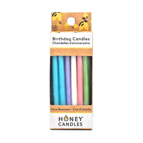 Beeswax Birthday Candles - Pastel