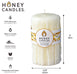 Pearl Beeswax Heritage Drip Pillar Candle