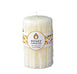 Pearl Beeswax Heritage Drip Pillar Candle