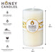 Round Pearl Beeswax Pillar Candle