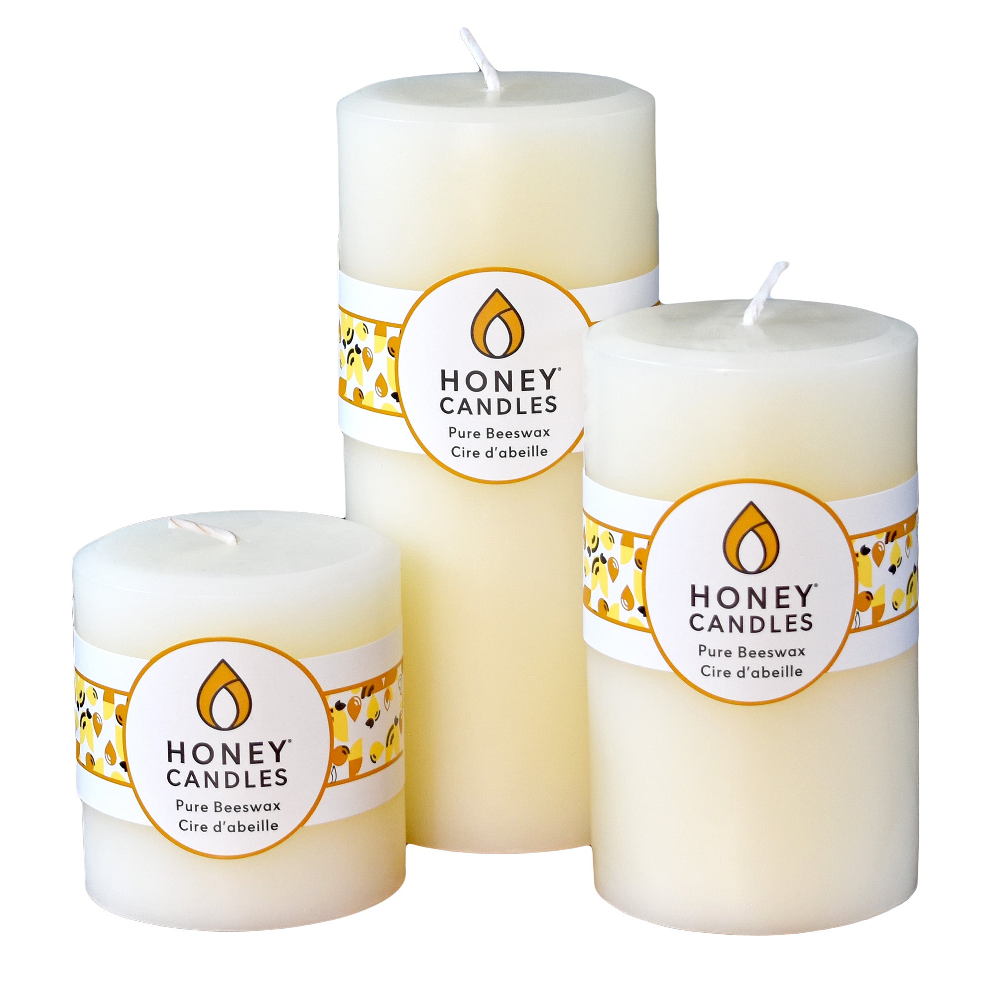 Handcrafted Pure Beeswax Star-Shaped Pillar Candle Set - 6 & 9 Handcrafted Pure Beeswax Star-Shaped Pillar Candle Set - 6 & 9