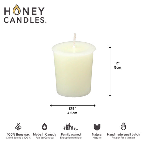 Pearl Beeswax Votive Candle