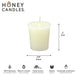 Pearl Beeswax Votive Candle