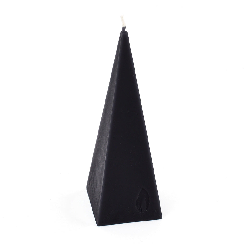 Black Beeswax Pyramid Candle