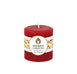 Round Red Beeswax Pillar Candle