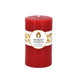 Round Red Beeswax Pillar Candle