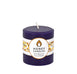 Round Violet Beeswax Pillar Candle