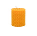 Natural Beeswax Beaded Pillar Candle