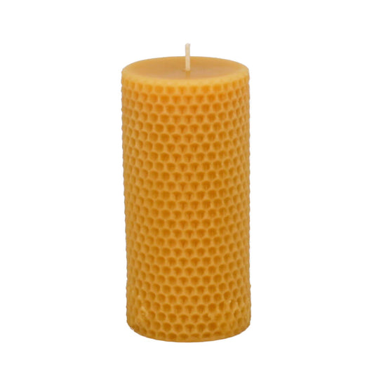 Natural Beeswax Honeycomb Pillar