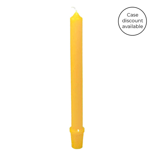 9 Inch Natural Beeswax Base Candlestick