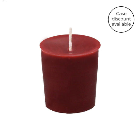 Burgundy Beeswax Votive Candle