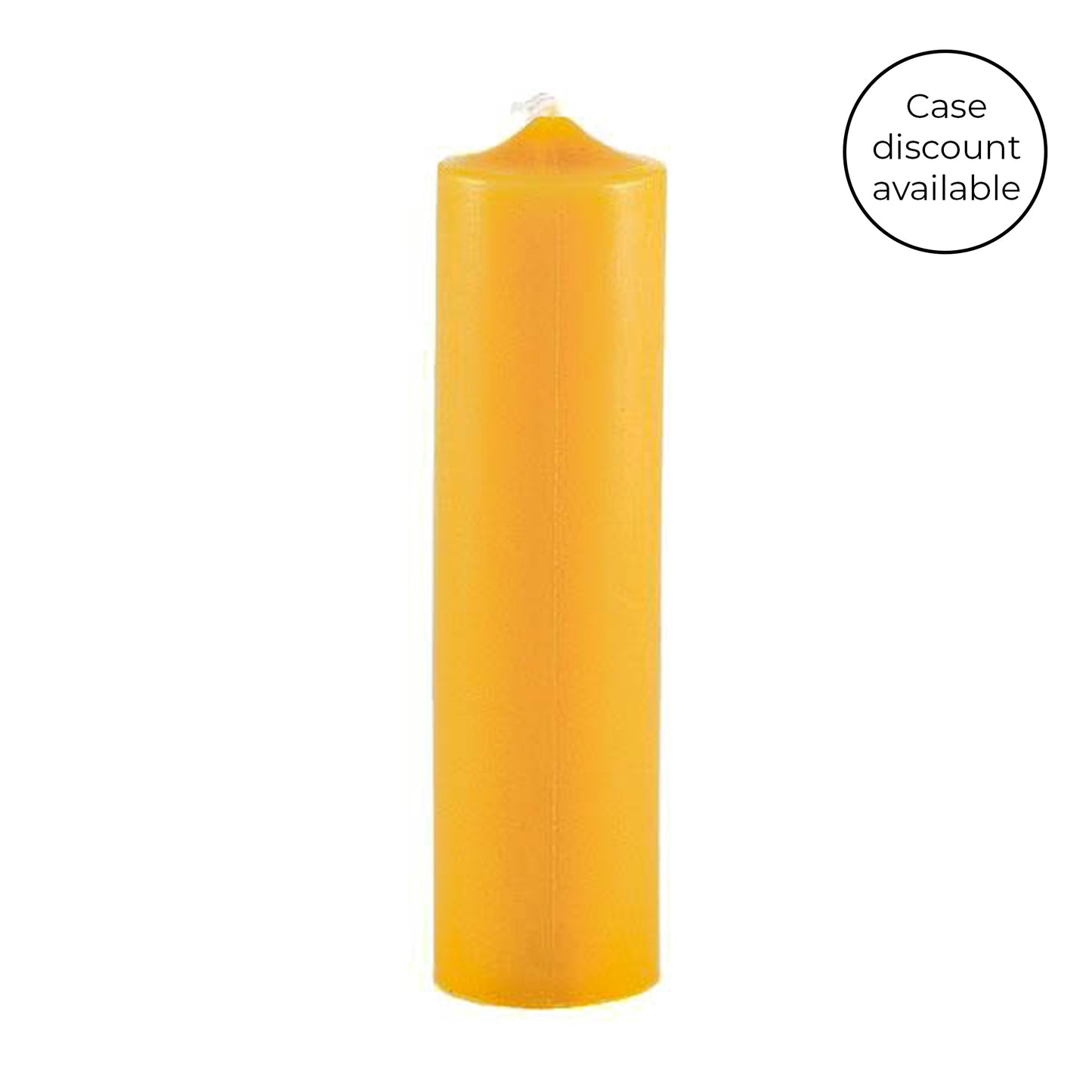 6 Inch Natural Beeswax Column Candle