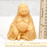 Natural Beeswax Laughing Buddha Candle