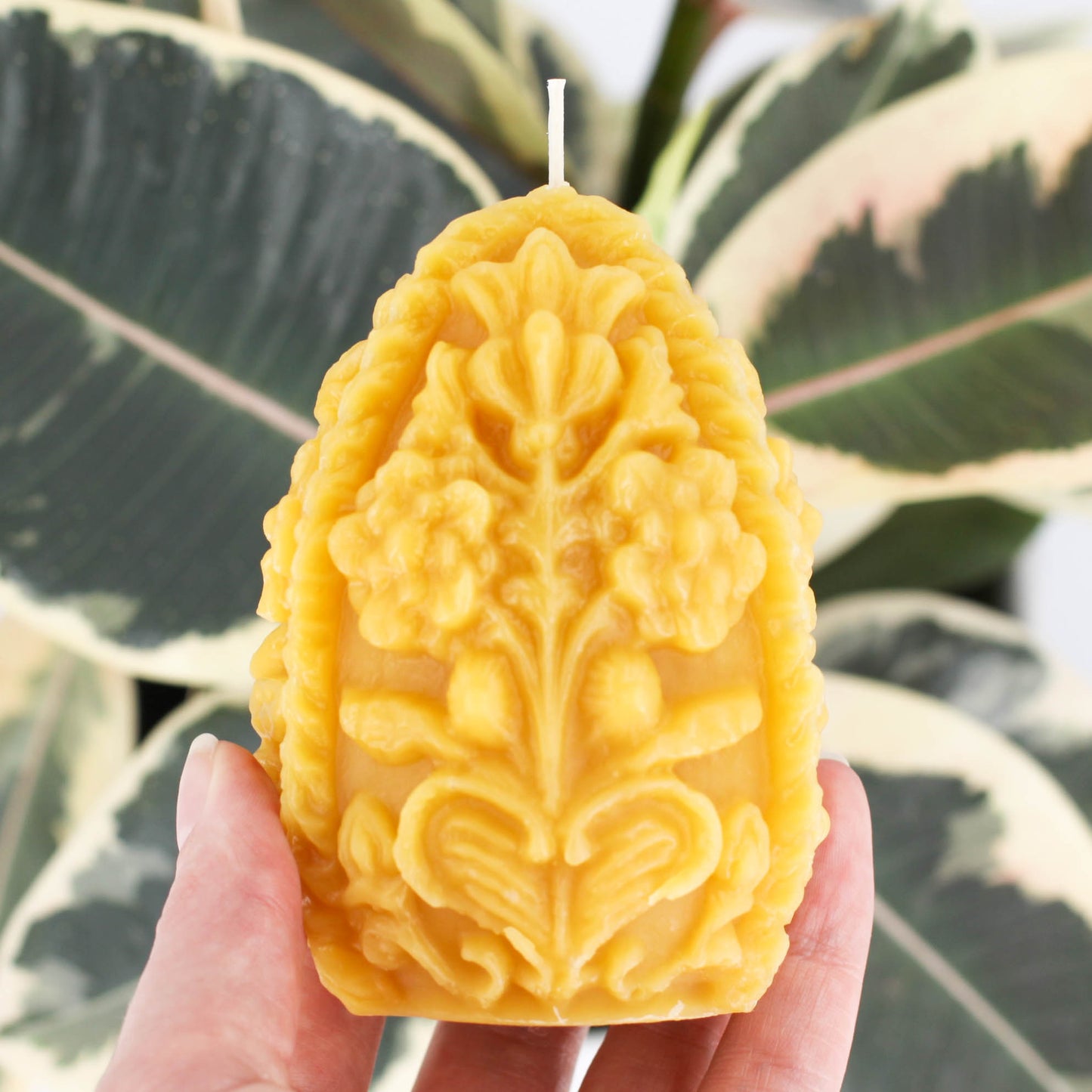 Natural Beeswax Decorative Egg Candle