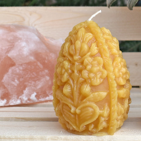 Natural Beeswax Decorative Egg Candle