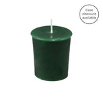 Forest Green Beeswax Votive Candle