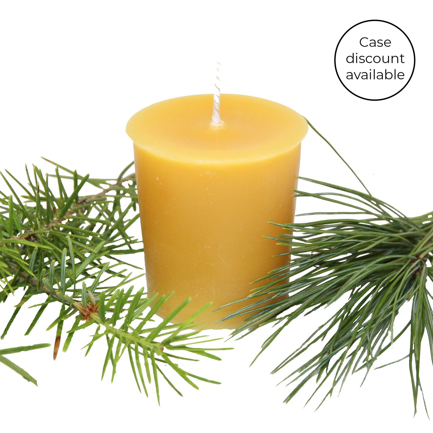 Kootenay Forest Beeswax Votive Candle