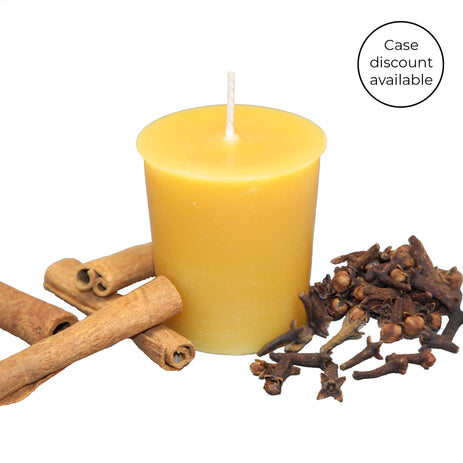 Mulled Spice Beeswax Votive Candle